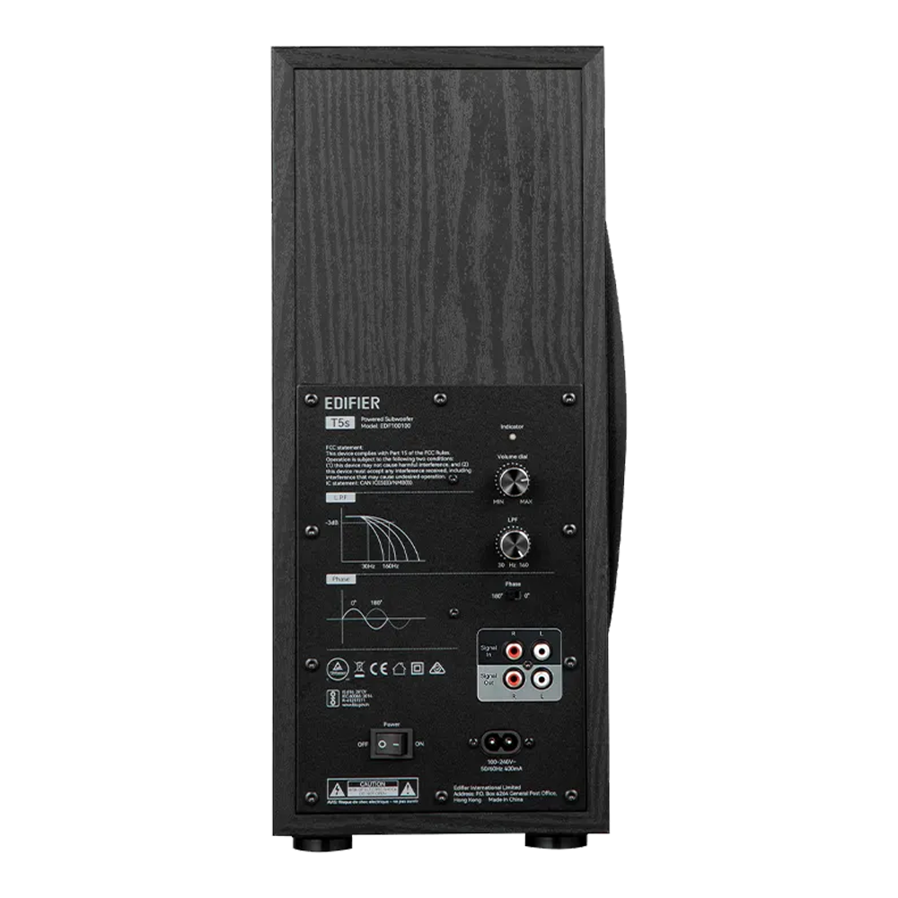 Edifier Powered Subwoofer T5s - Black - Image 4