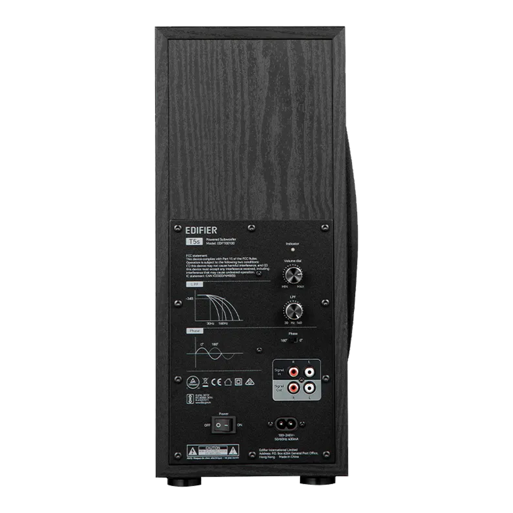 Edifier Powered Subwoofer T5s - Black - Image 4