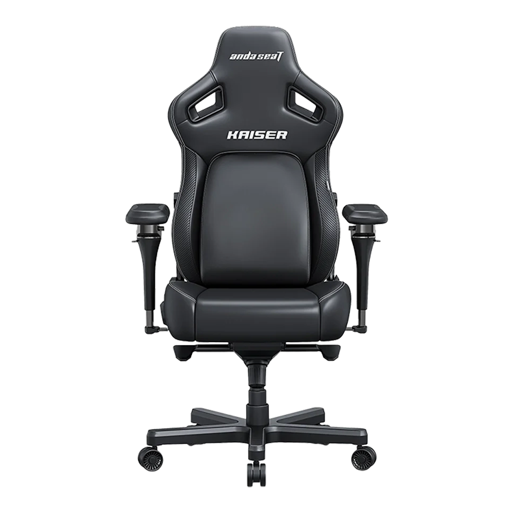 AndaSeat Kaiser 4 XL V2 Leather Gaming Chair (Elegant Black) - Image 3