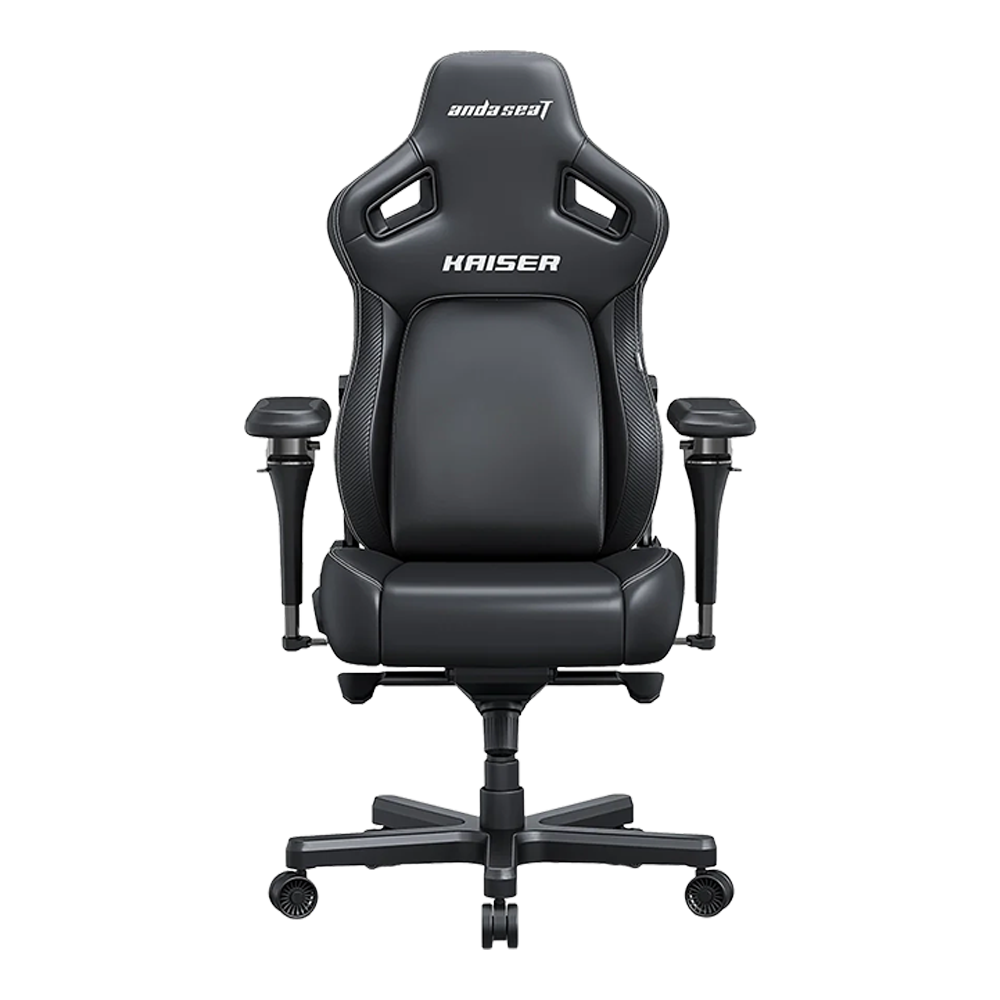 AndaSeat Kaiser 4 XL V2 Leather Gaming Chair (Elegant Black) - Image 3