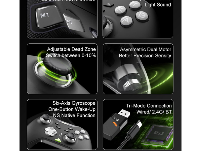 PXN-P5, Wireless Gaming Controller with Dual Vibration - image 4