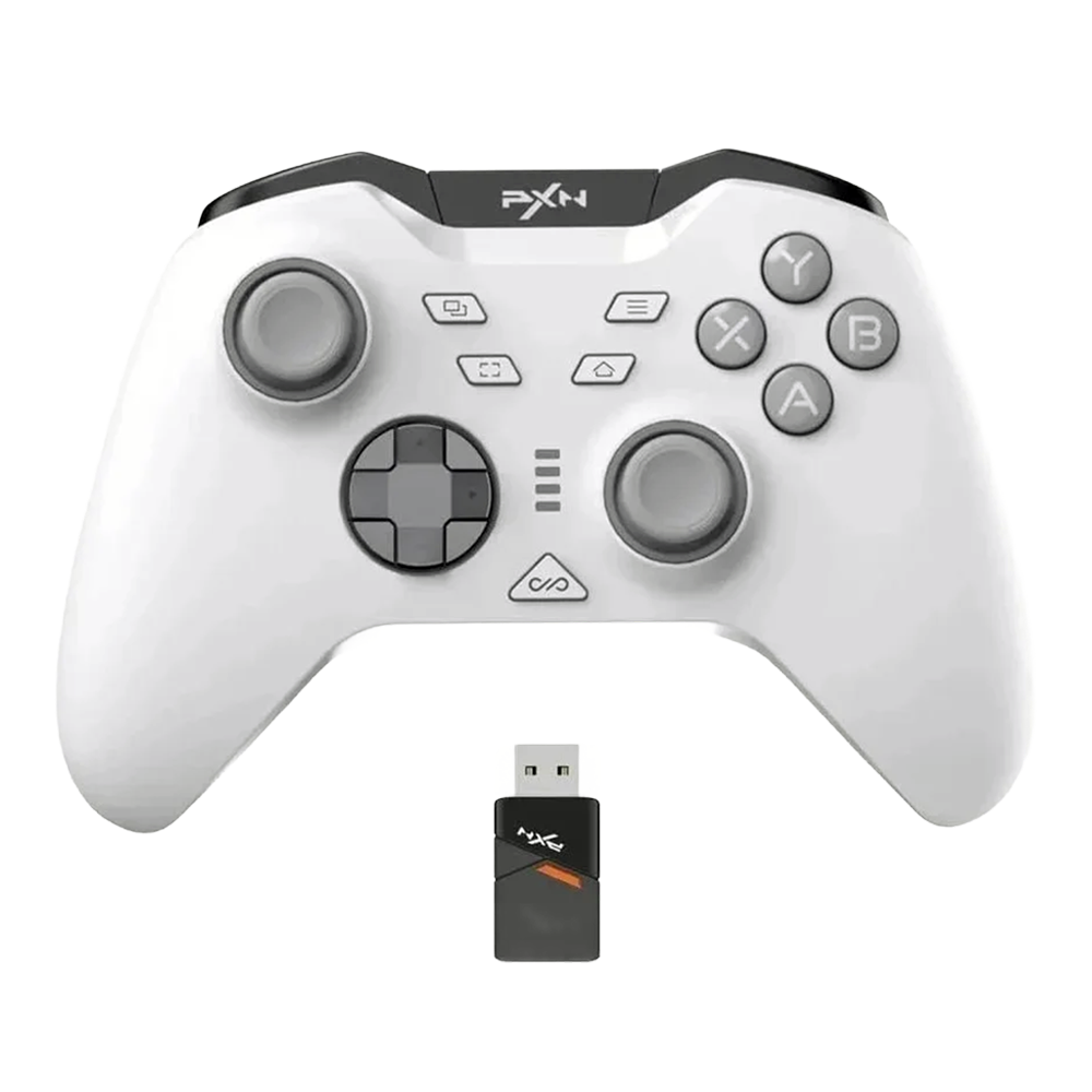 PXN-P5, Wireless Gaming Controller with Dual Vibration (White)