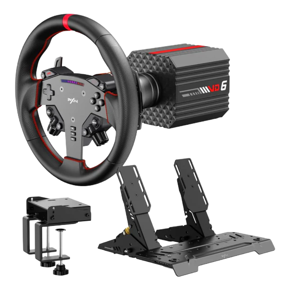 PXN VD6 Bundle Direct Drive Racing Steering Wheel