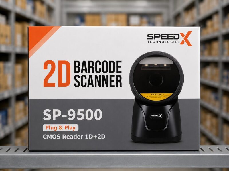 Speed X SP-9500<br />Desktop Barcode Scanner<br />( 1D ~ 2D ~ QR )