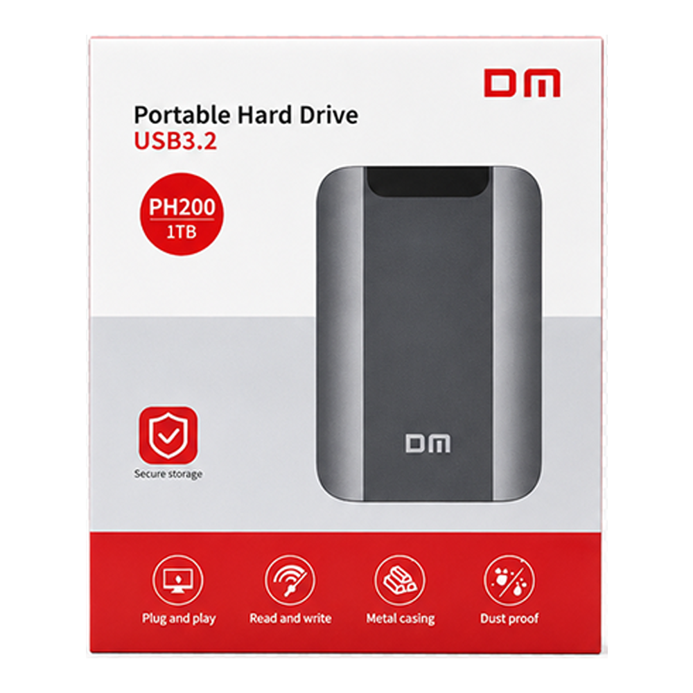 1TB DM, PH200 Portable Disk Drive