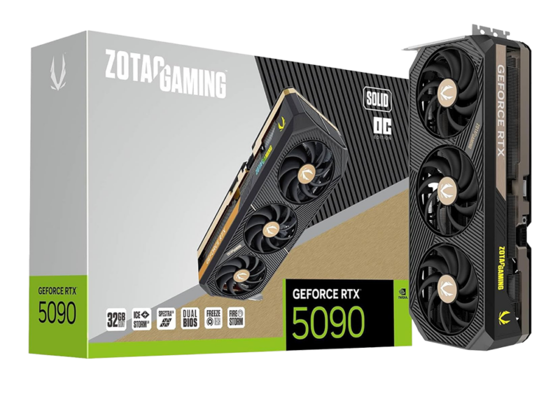 32GB GDDR7 GeForce RTX 5090 Zotac Graphics Card