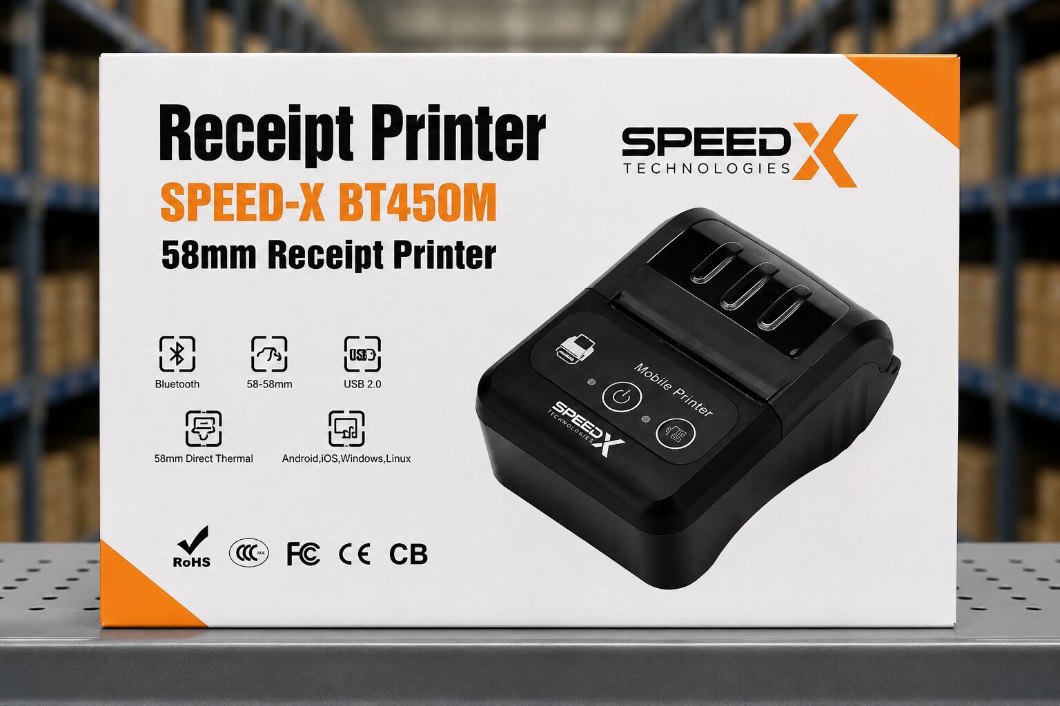 Speed X BT-450M<br/>Thermal Receipt Printer<br/>( Bluetooth )
