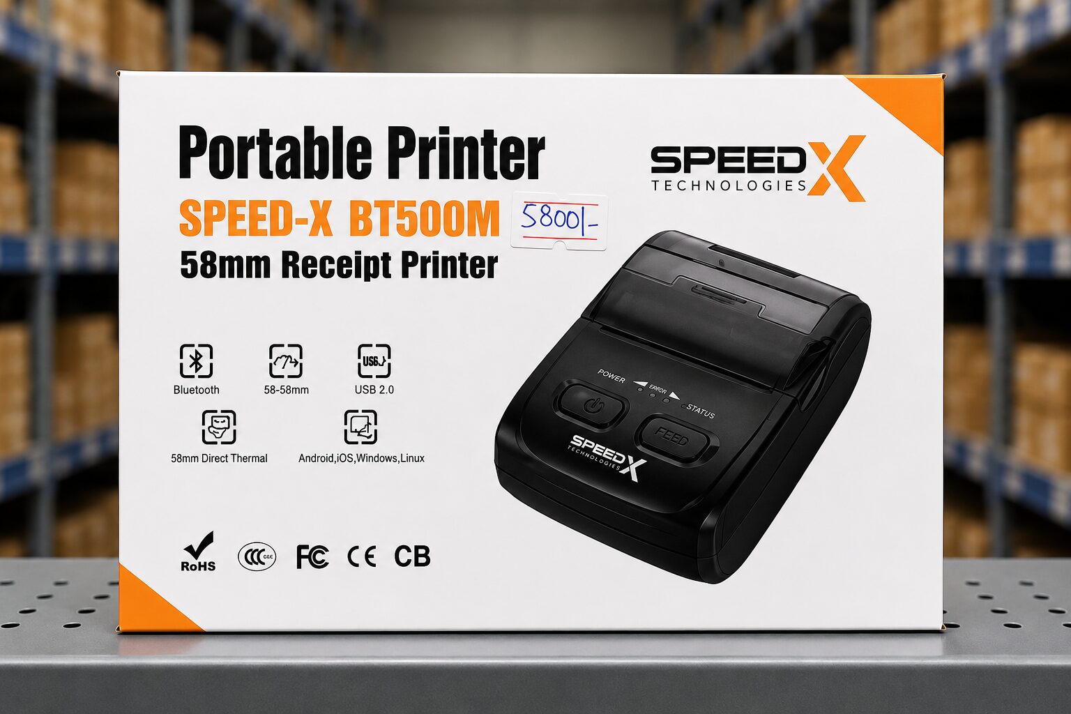 Speed X BT-500M<br/>Thermal Receipt Printer<br/>( Bluetooth )