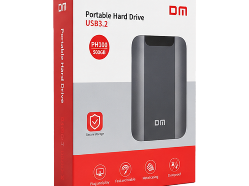 500GB DM, PH100 Portable Disk Drive - image 2