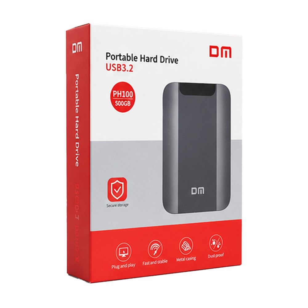 500GB DM, PH100 Portable Disk Drive - Image 2