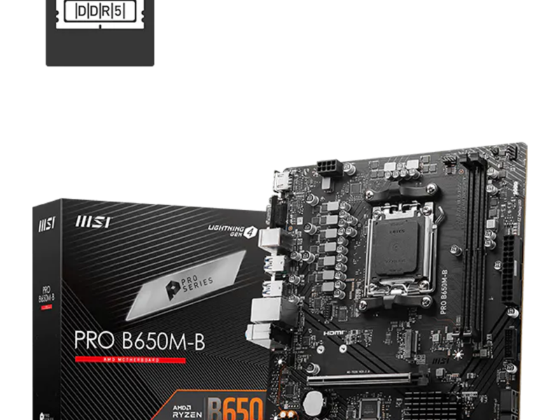 MSI Pro B650M-B DDR5 Gaming Motherboard