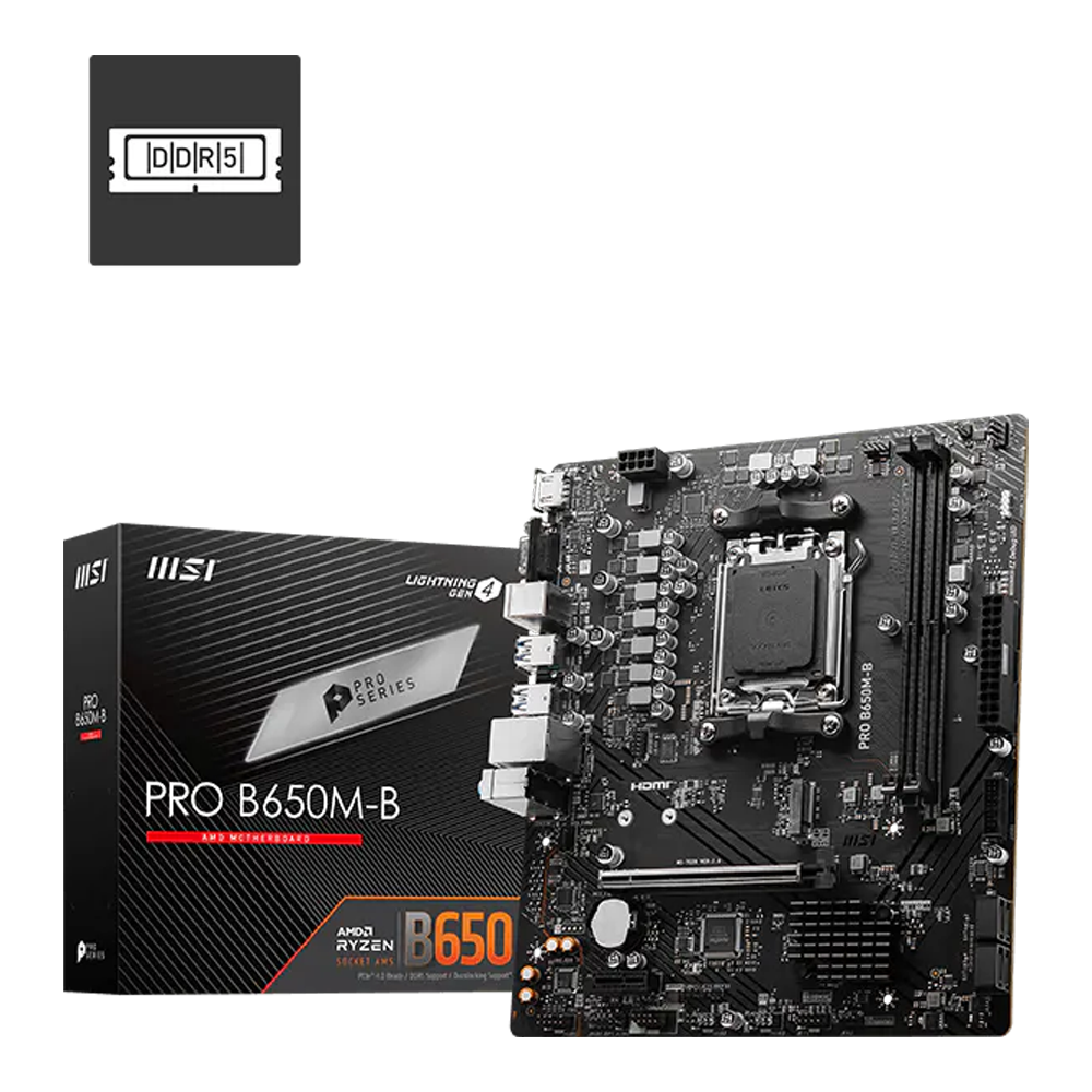 MSI Pro B650M-B DDR5 Gaming Motherboard