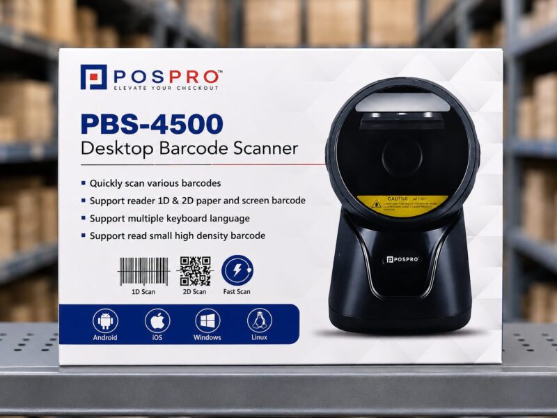 Posspro PBS-4500<br />Desktop Barcode Scanner<br />( 1D ~ 2D ~ QR )