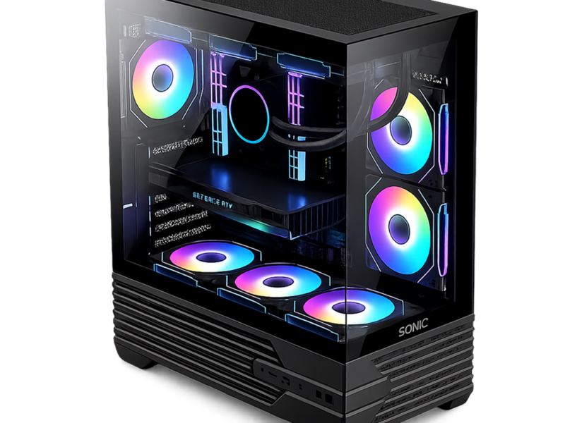 Sonic K10 Gaming Computer Casing (Black)