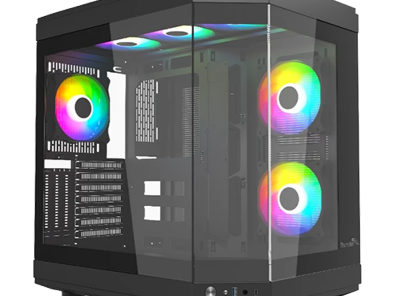 Thunder Carbon TGC-639B ATX Gaming Case – Black