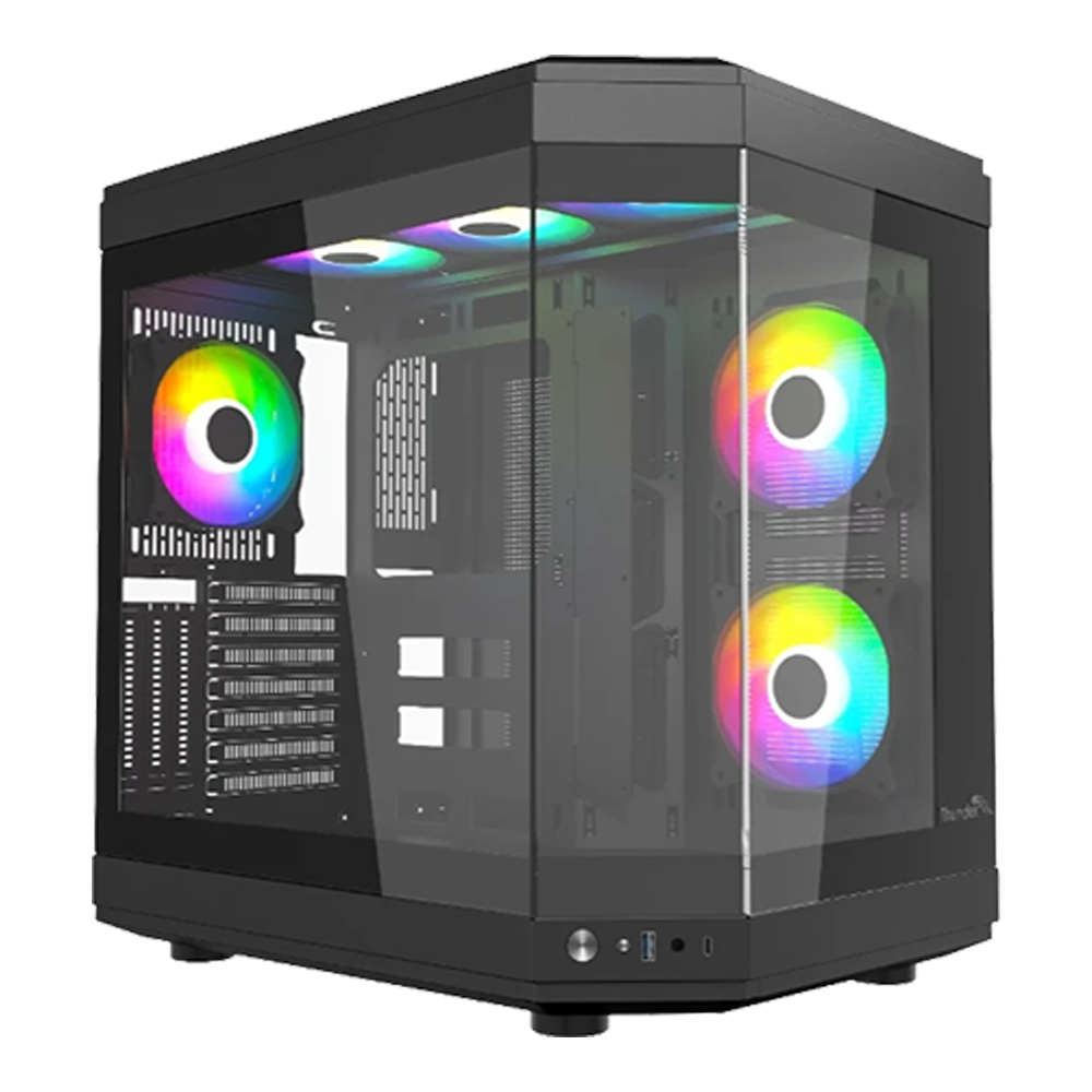 Thunder Carbon TGC-639B ATX Gaming Case - Black