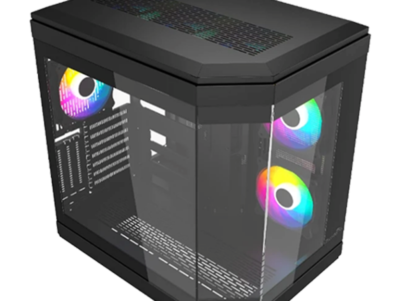 Thunder Carbon TGC-639B ATX Gaming Case – Black - image 4