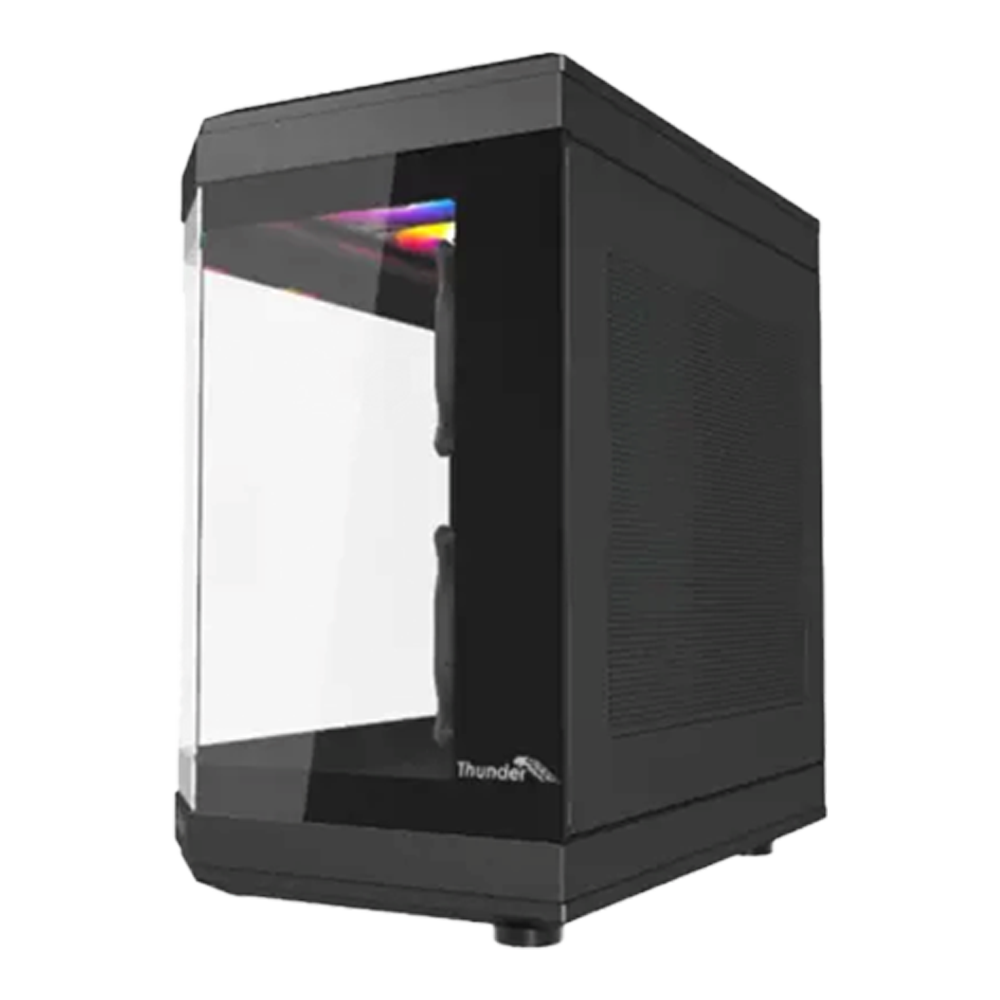 Thunder Carbon TGC-639B ATX Gaming Case - Black - Image 2