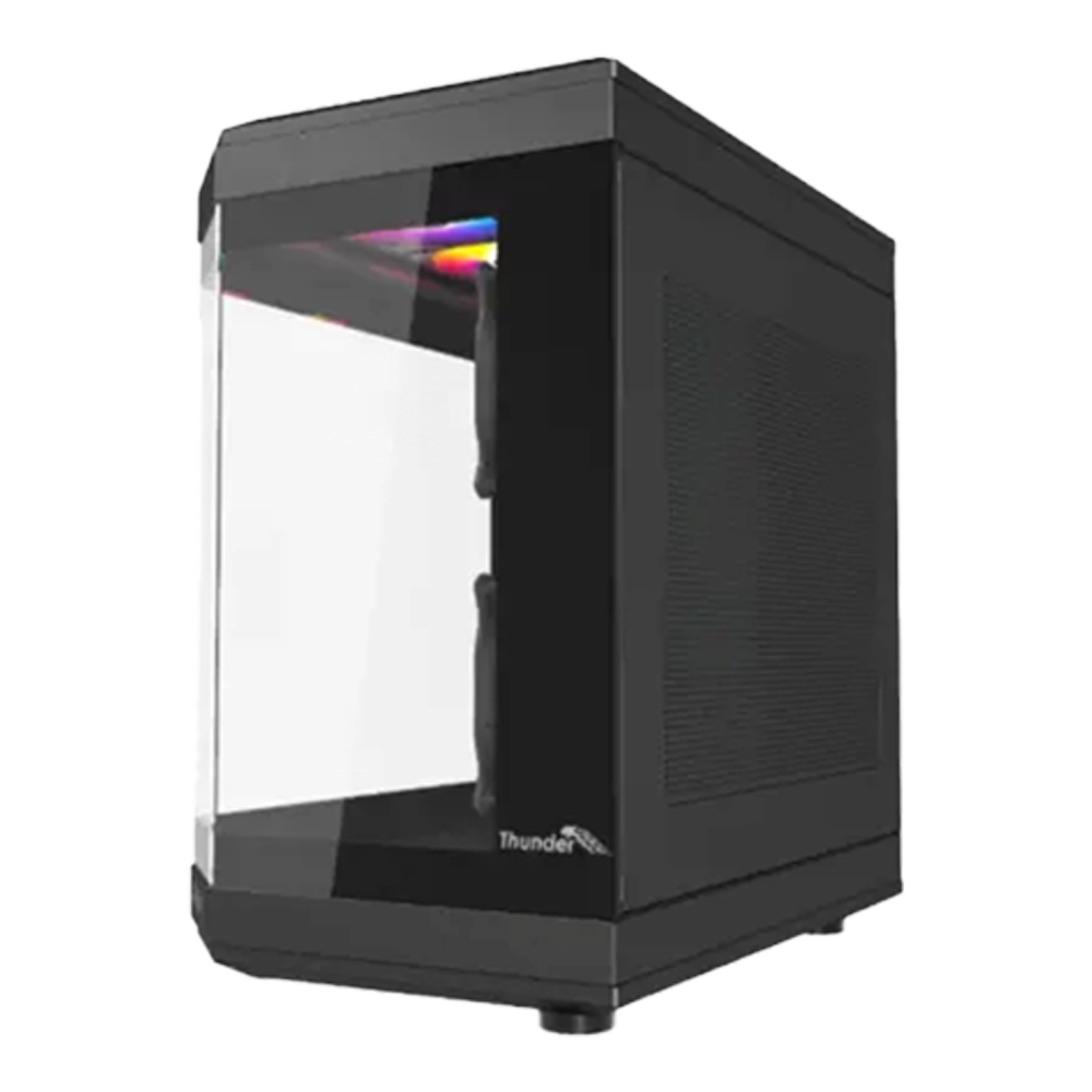 Thunder Carbon TGC-639B ATX Gaming Case - Black - Image 2