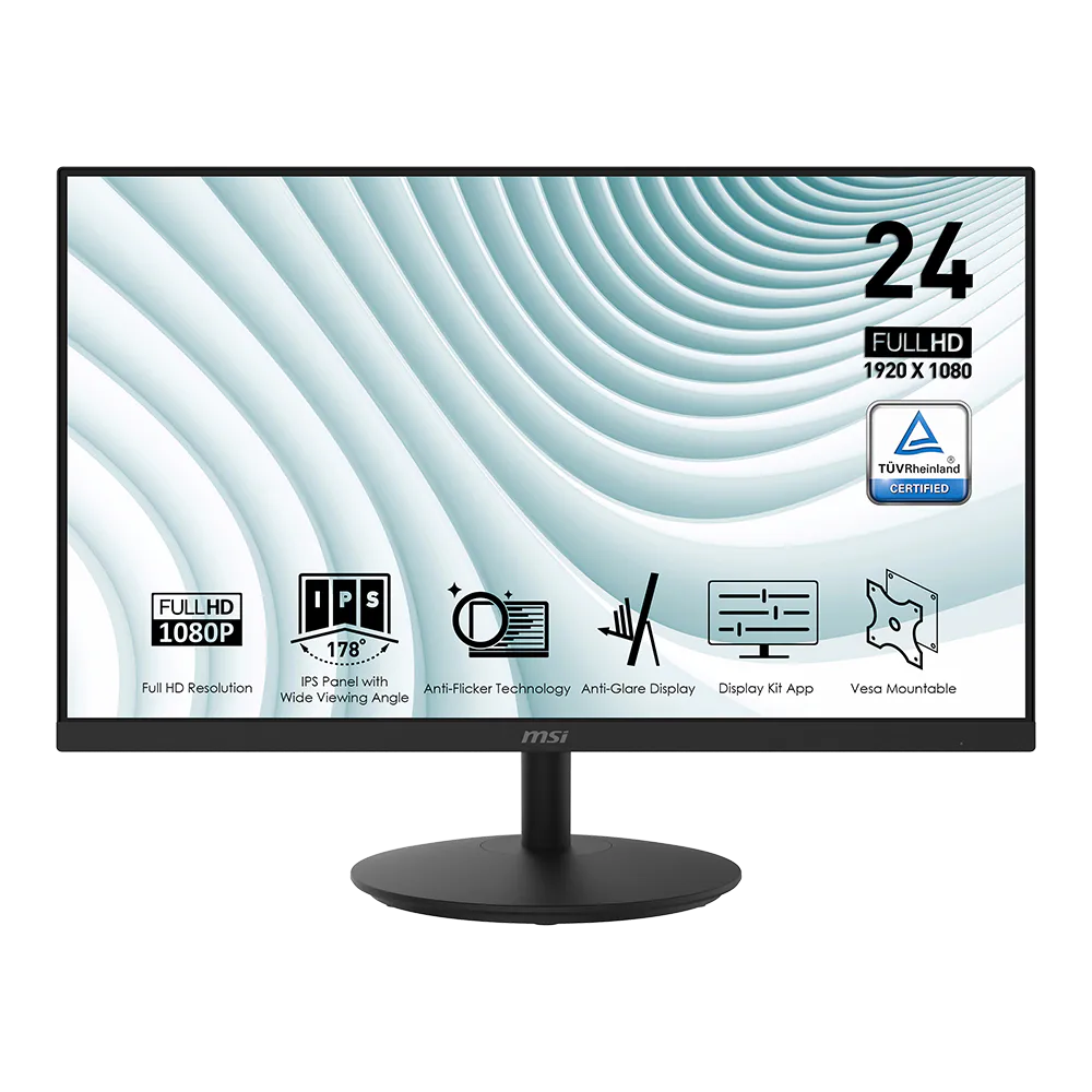 23.8" MSI Pro MP242 /IPS /75Hz /FHD Gaming LED Monitor