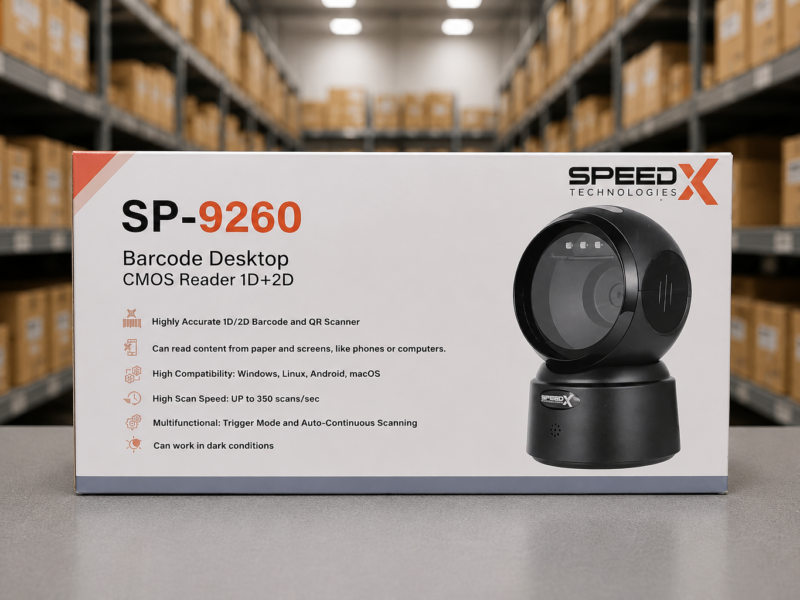 Speed X SP-9260<br />Desktop Barcode Scanner<br />( 1D ~ 2D ~ QR )