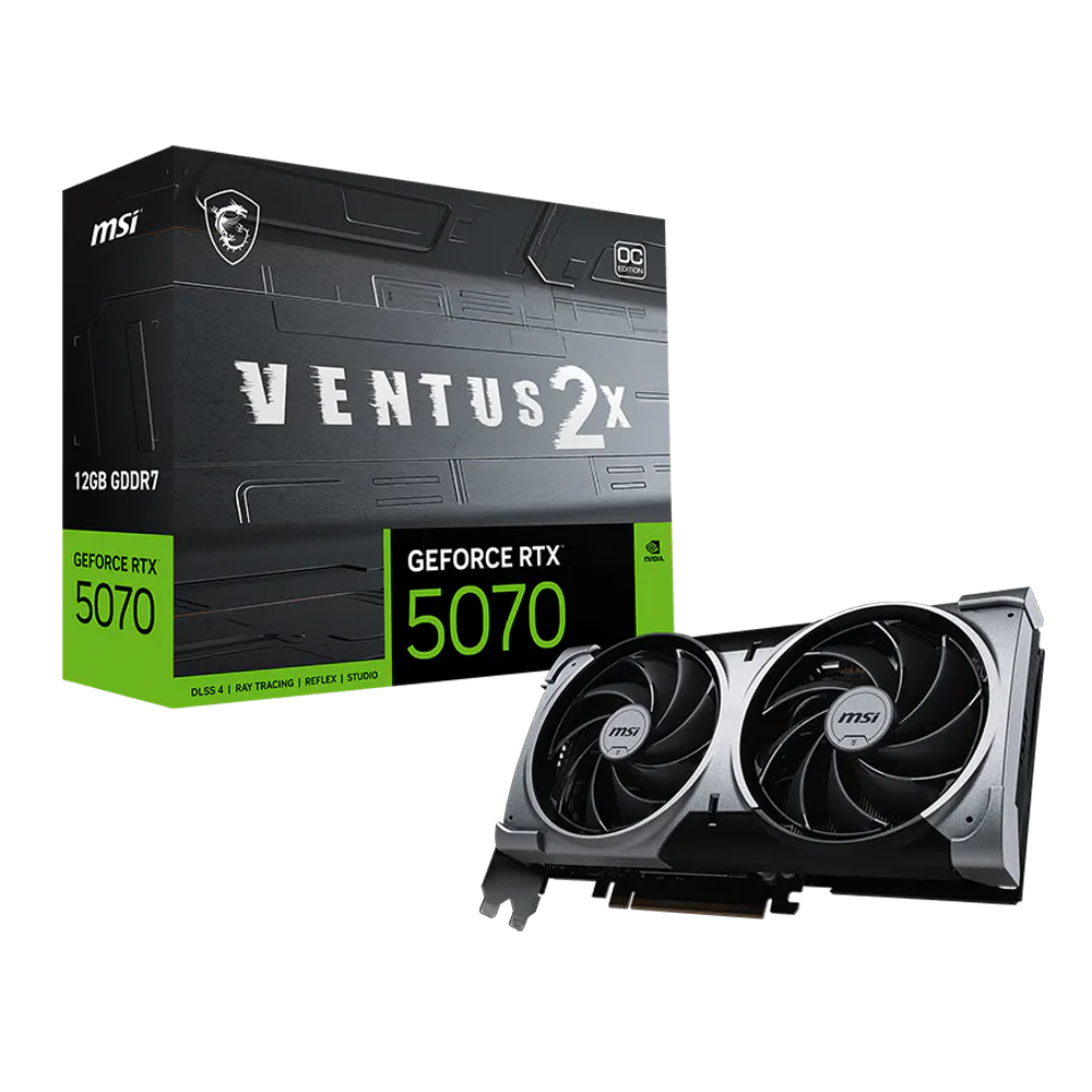 12GB MSI GeForce RTX™ 5070 12G VENTUS 2X OC Graphics Card