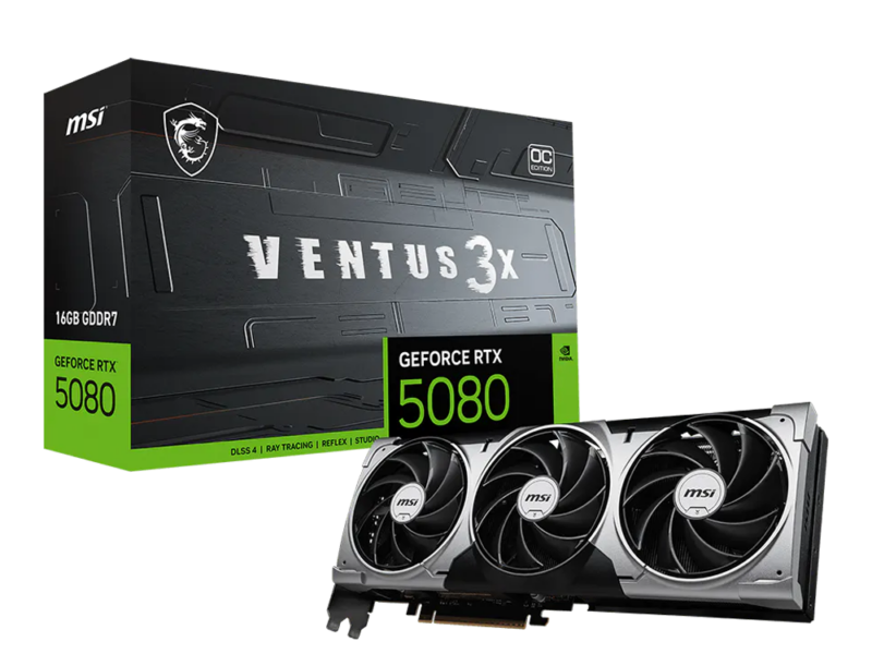 16GB GeForce RTX™ 5080 16G VENTUS 3X OC Graphics Card