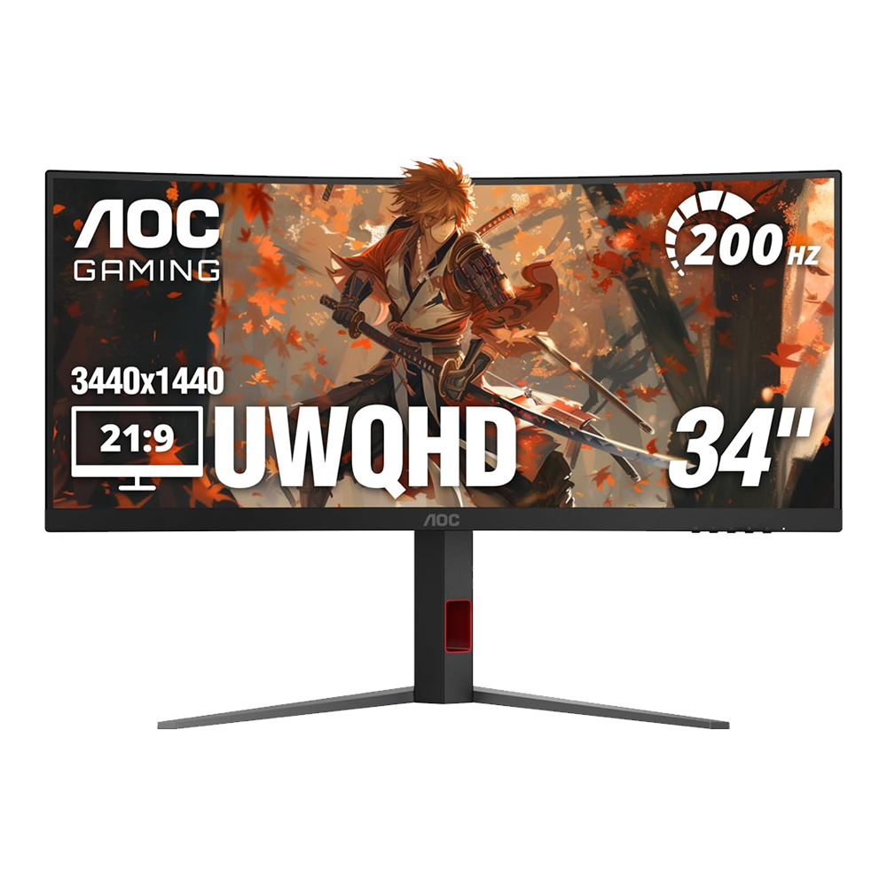 34” AOC CU34G4H, VA / UWQHD Curved Frameless Gaming Monitor
