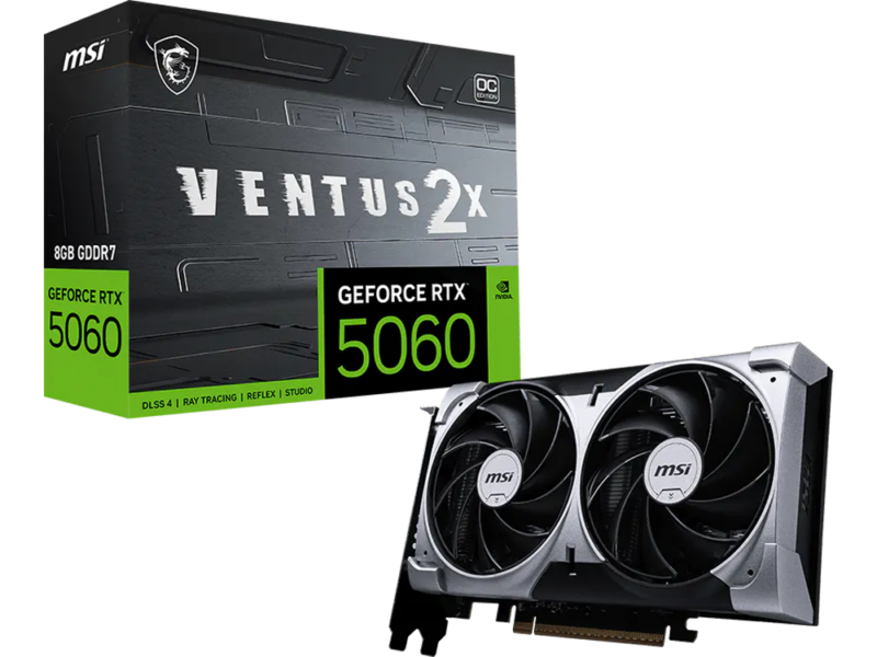 8GB MSI GeForce RTX 5060 VENTUS 2X 8G OC Graphics Card