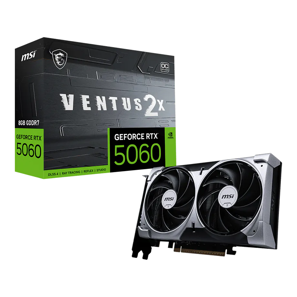 8GB MSI GeForce RTX 5060 VENTUS 2X 8G OC Graphics Card