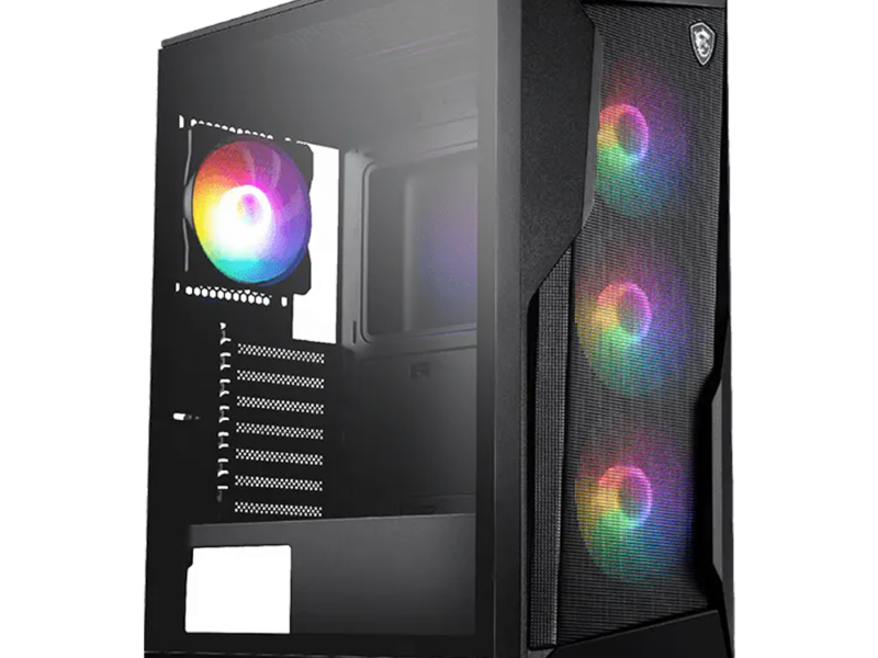 MSI Mag Forge 130A Airflow ATX Gaming Case – Black