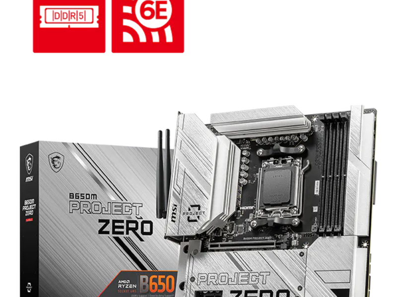 MSI B650M Project Zero, AMD AM5 Motherboard (DDR5)