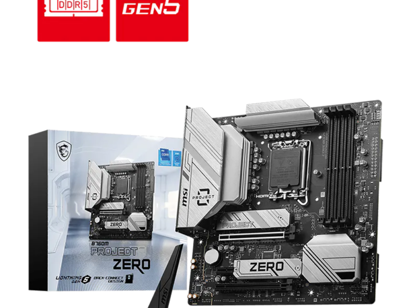 MSI B760M Project Zero, 14th Gen Motherboard (DDR5)