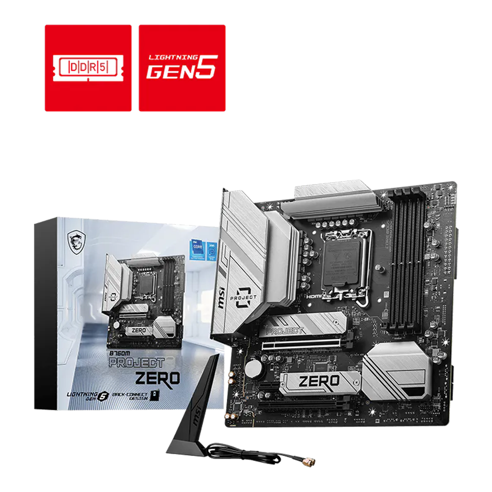 MSI B760M Project Zero, 14th Gen Motherboard (DDR5)