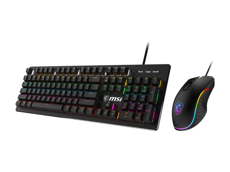 MSI Forge GK300 – Blue Switches Wired Gaming Combo Keyboard & Mouse (Black) - image 3