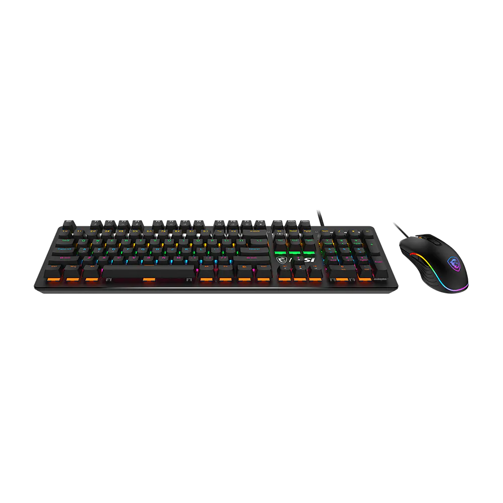 MSI Forge GK300 - Blue Switches Wired Gaming Combo Keyboard & Mouse (Black) - Image 4