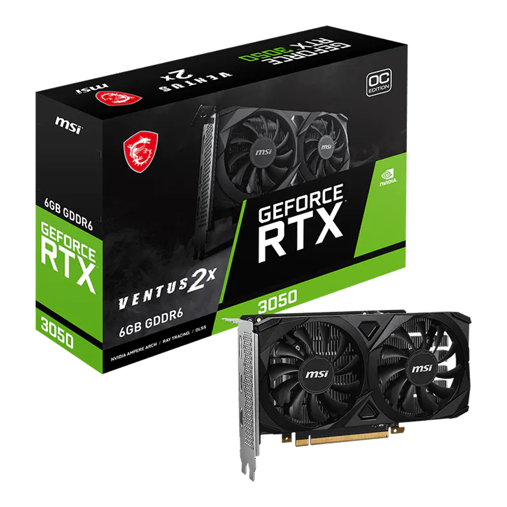 6GB MSI Ventus 3050 Graphics Card