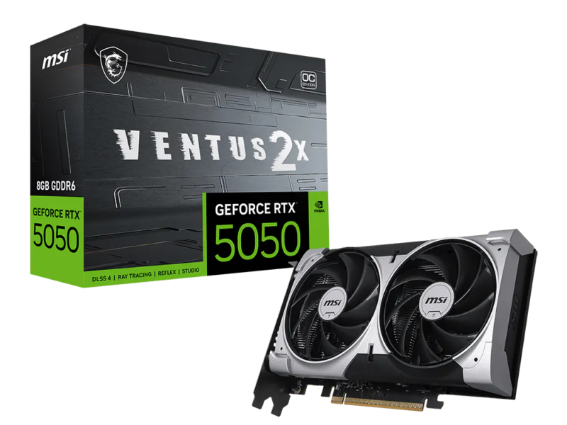 8GB MSI GeForce RTX 5050 VENTUS  2X 8G OC Graphics Card