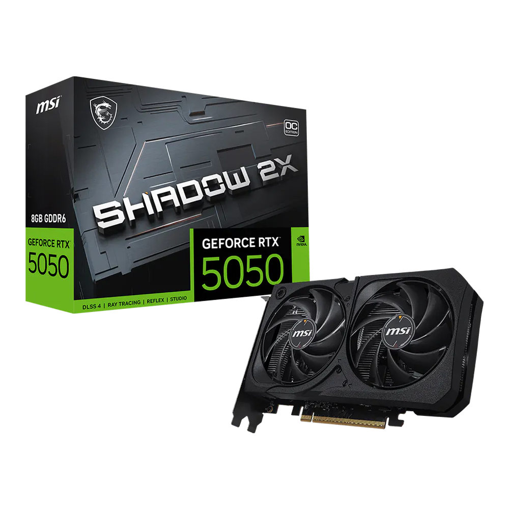 8GB MSI GeForce RTX 5050 SHADOW 2X 8G OC Graphics Card