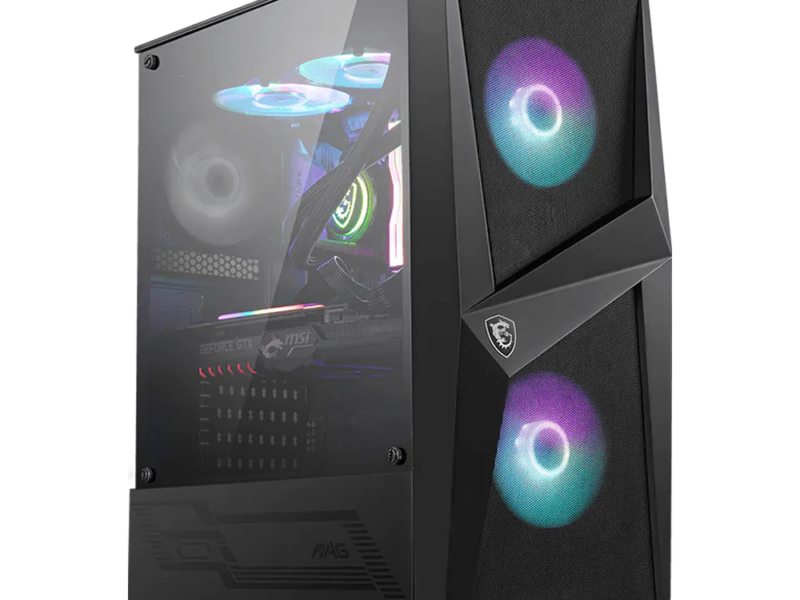 MSI Mag Forge 100R ATX Gaming Case – Black