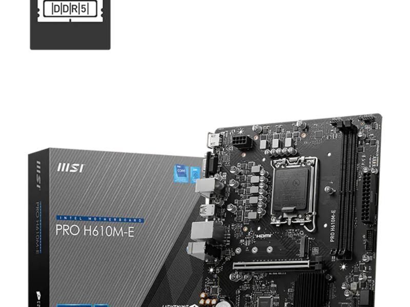 MSI Pro H610M-E Motherboard (DDR5)