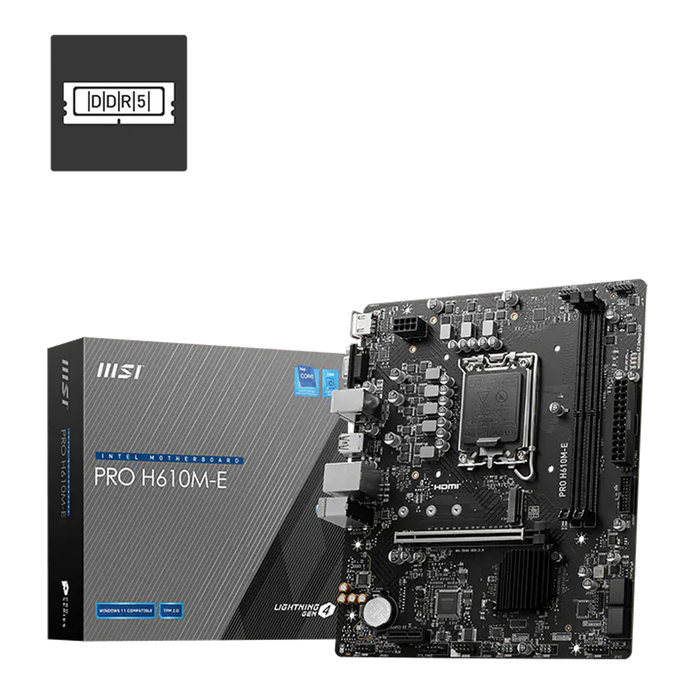 MSI Pro H610M-E Motherboard (DDR5)