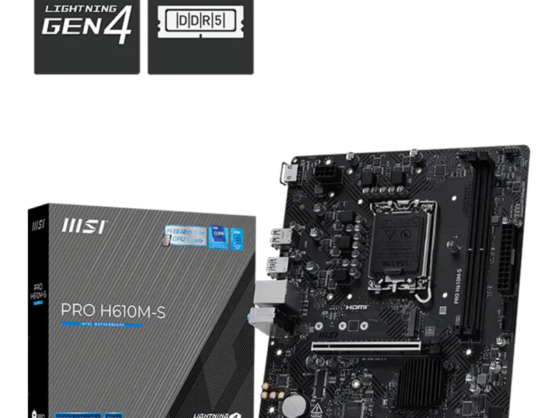Asus Pro H610M-S Motherboard (DDR5)