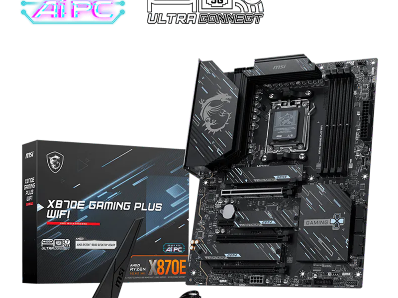 MSI Pro X870E Gaming Plus WIFI, AMD AM5 Motherboard (DDR5)