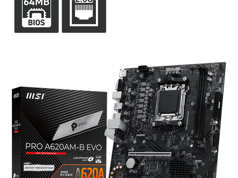 MSI Pro A620AM-B EVO Motherboard (DDR5)