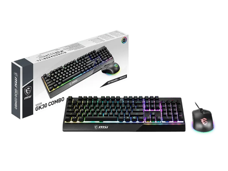 MSI Vigor GK30 Wired Gaming Combo Keyboard & Mouse (Black) - image 5