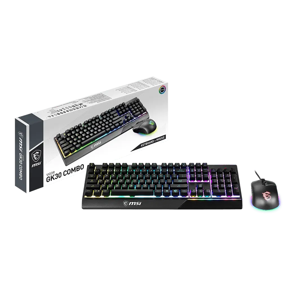 MSI Vigor GK30 Wired Gaming Combo Keyboard & Mouse (Black) - Image 5