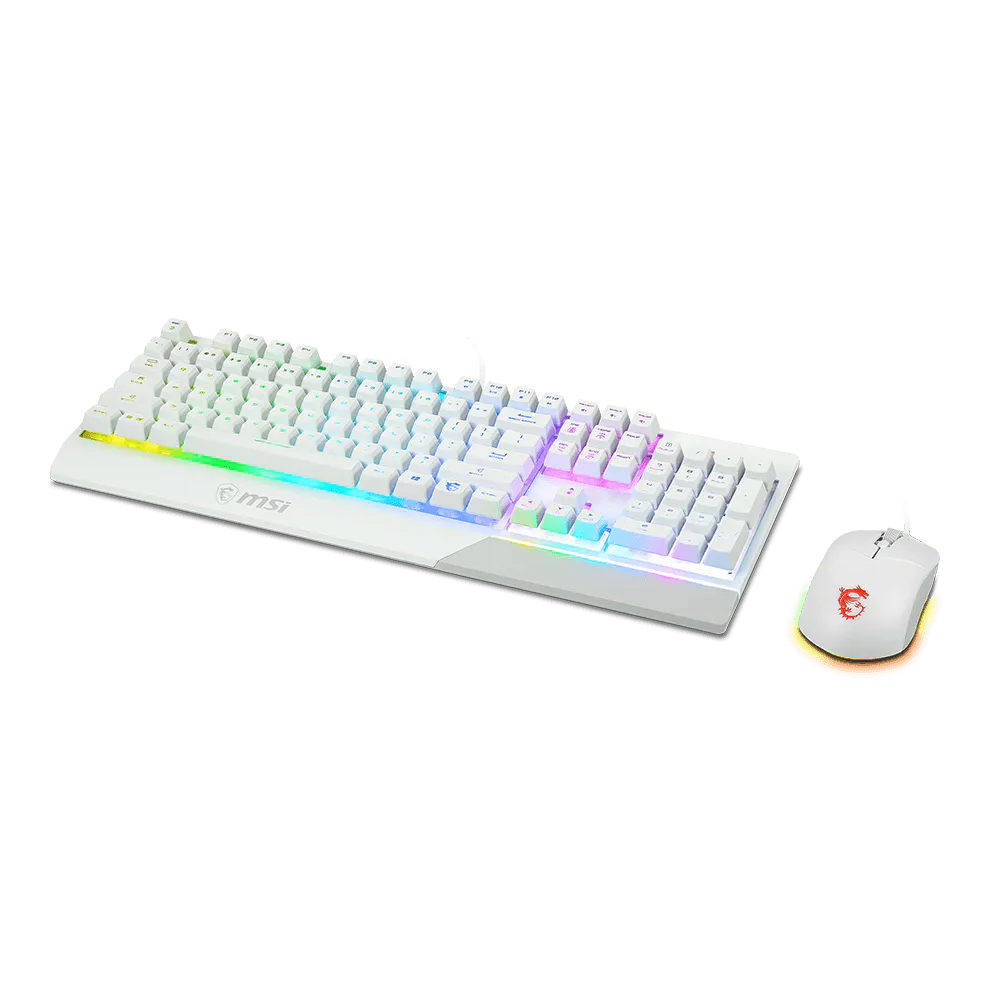 MSI Vigor GK30 Wired Gaming Combo Keyboard & Mouse (White) - Image 5