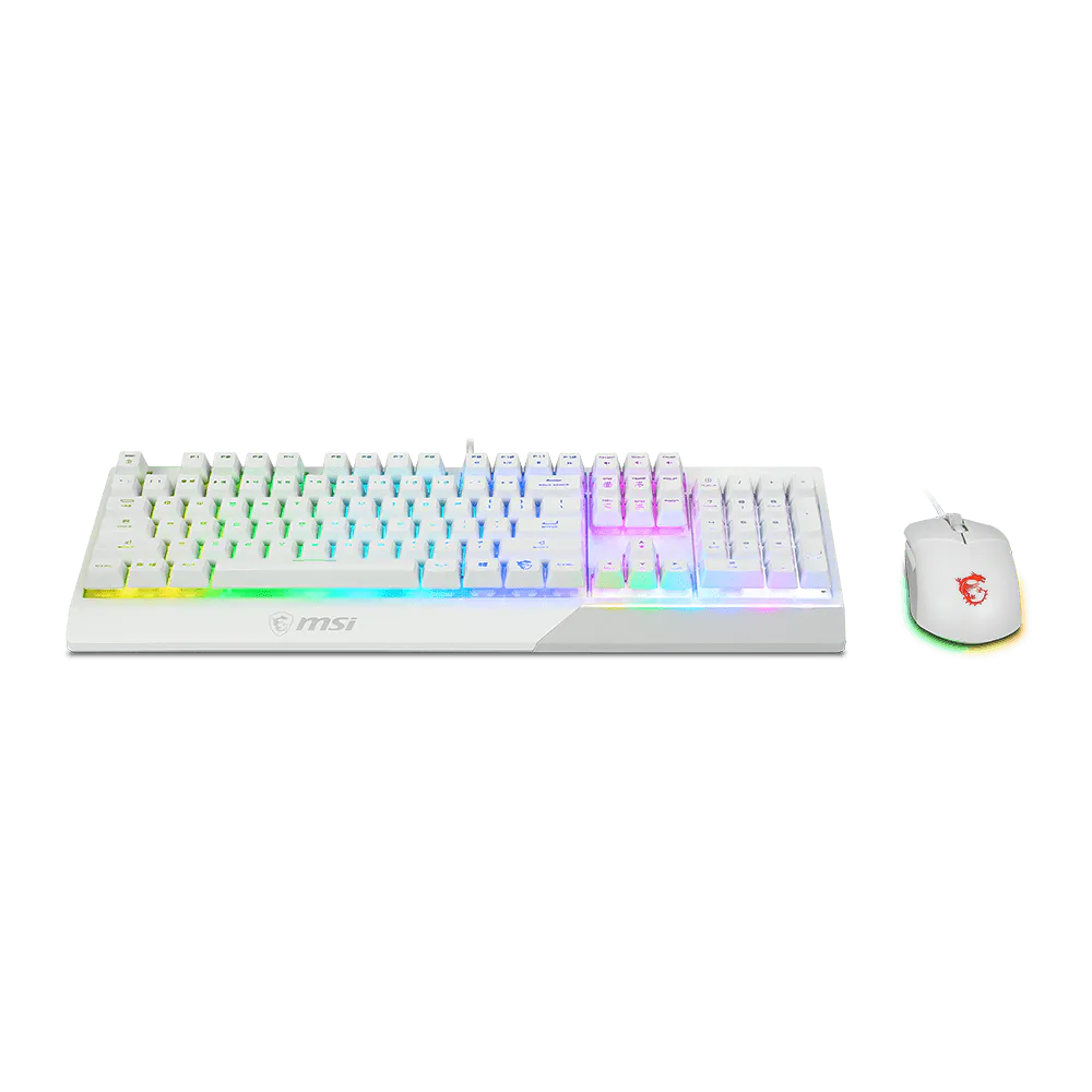 MSI Vigor GK30 Wired Gaming Combo Keyboard & Mouse (White) - Image 4
