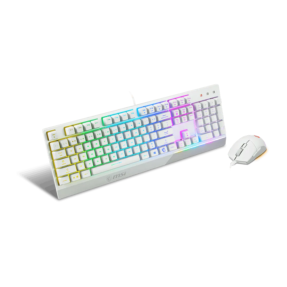 MSI Vigor GK30 Wired Gaming Combo Keyboard & Mouse (White) - Image 3